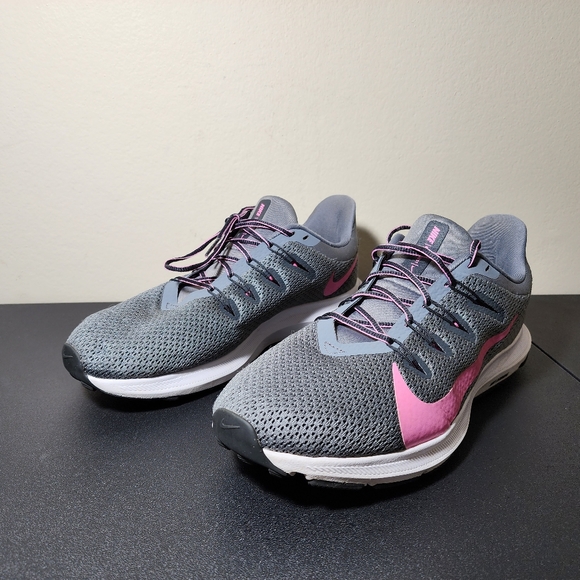 Nike Quest 2 Running Shoes Cool Grey Pink White CJ6696-004 Womens Size 9.5 - Picture 2 of 11
